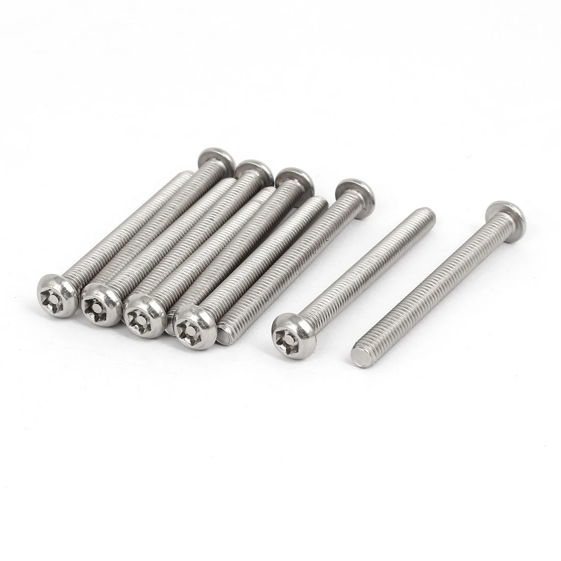 M6x60mm 304 Stainless Steel Button Head Torx Security Tamper Proof Screws 10pcs