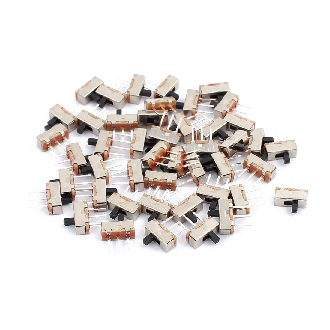 Uxcell 46 Pcs 2.54mm Pitch 3 Terminal SPDT Slide DIP Switch Straight Type