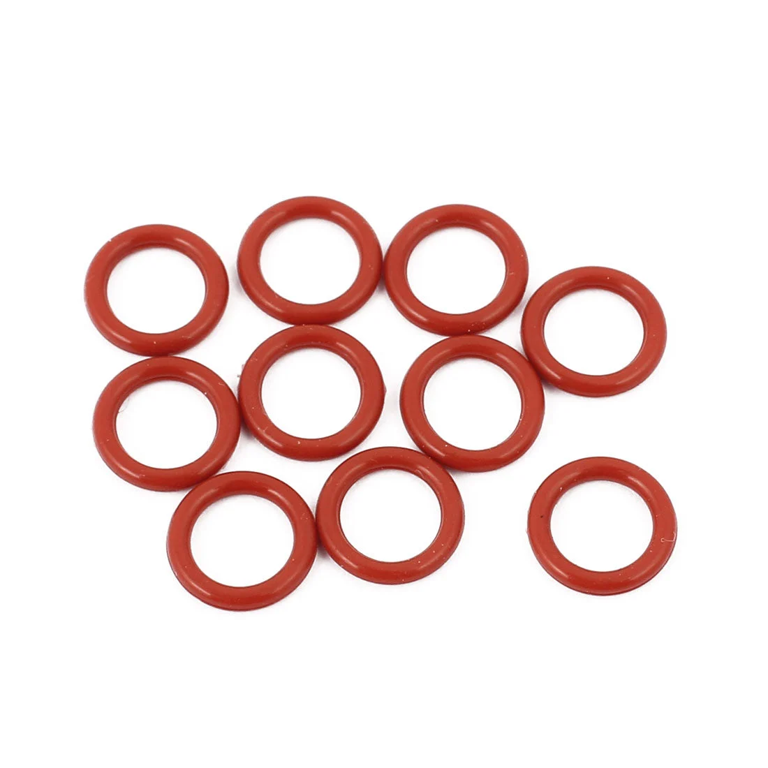 10Pcs Red 9mm x 1.5mm Silicone Rubber Gasket O Ring Sealing Ring Heat Resistant
