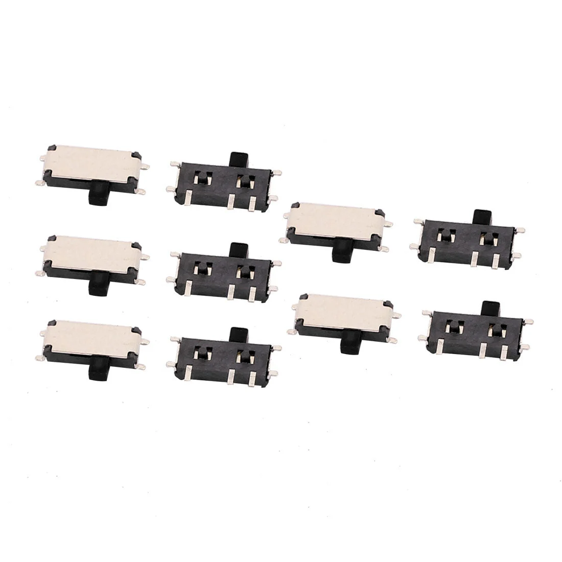 10pcs 2 Position 7P 1P2T SMT Surface Mounted Devices Self Locking Mini Power Slide Switch 7x2x1mm