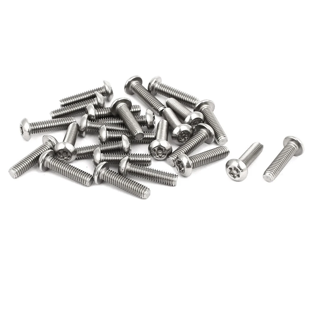 M4 x 16mm 304 Stainless Steel Torx Security Pan Head Screws Fasteners 25pc