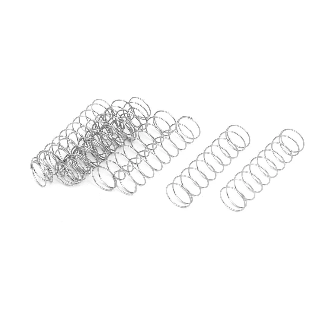0.5mmx10mmx40mm 304 Stainless Steel Compression Springs 10pack