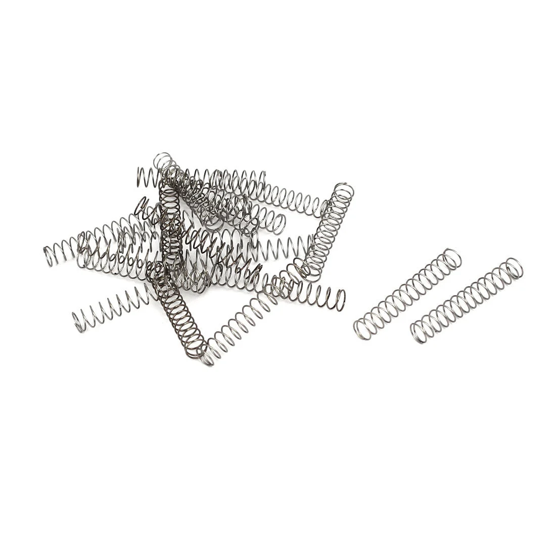 0.3mmx4mmx25mm 304 Stainless Steel Compression Springs 20pcs