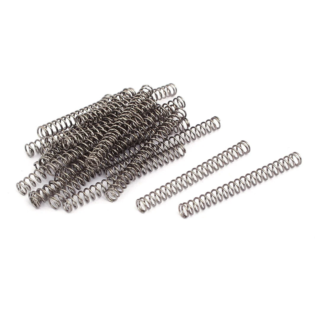 0.5mm x 4mm x 40mm 304 Stainless Steel Compression Springs Silver Tone 20pcs
