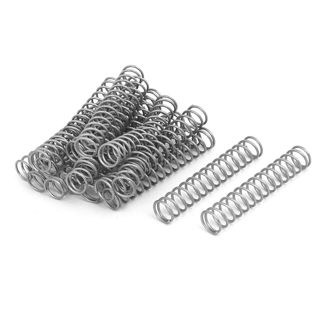 0.8mmx8mmx45mm 304 Stainless Steel Compression Springs 20pcs