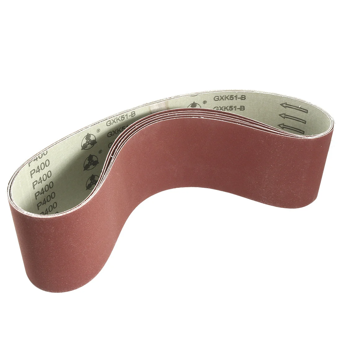 4-Inch x 36-Inch Aluminum Oxide Sanding Belt 400 Grits Flush Joint 6pcs
