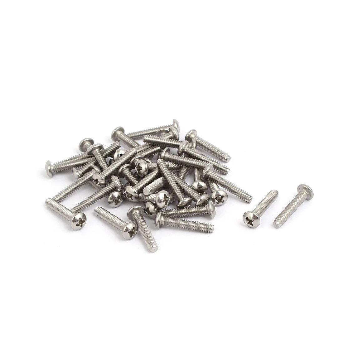 6#-32x3/4-inch 304 Stainless Steel Phillips Pan Head Machine Screw Bolt 40pc