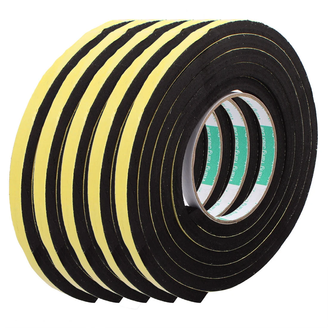 5Pcs 10mm Width 8mm Thickness EVA Single Side Sponge Foam Tape 2 Meters Length