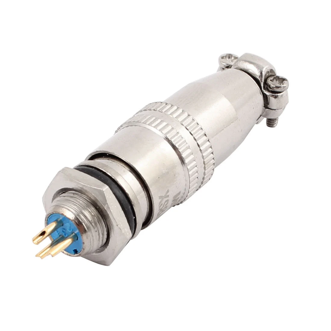 XS8JK-3P AC 250V 3A 8mm Thread Metal Panel Male Female Aviation Connector Adapter