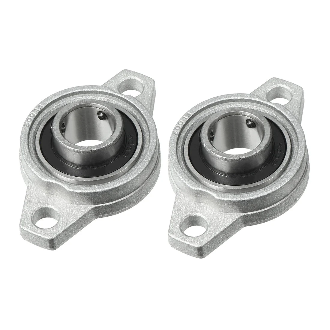 2pcs KFL002 15mm Bore, Zinc Alloy Pillow Block Flange Bearing, Self-Alignment