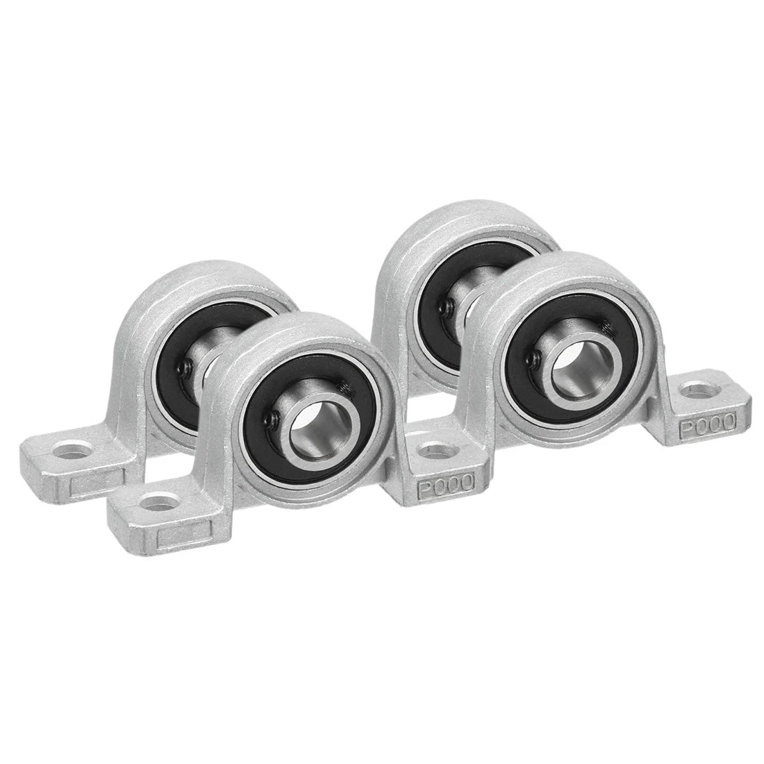 4pcs KP000 10mm Bore Zinc Alloy Inner Ball Mounted Pillow Block Insert Bearing