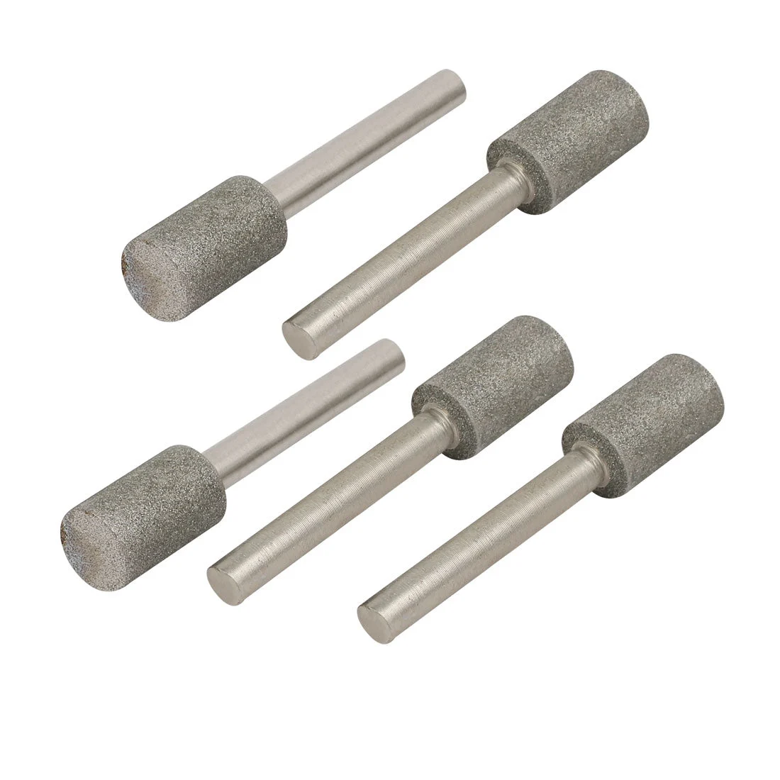 5 Pcs Cylinder Head Diamond Mounted Points Grinding Bits 6mm x 12mm