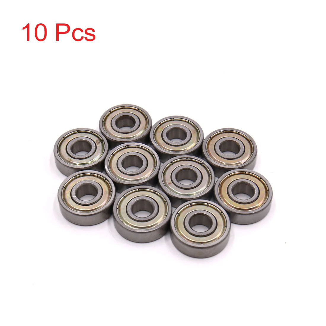 10 Pcs 629Z 9 x 26 x 8mm Double Shielded Deep Groove Radial Ball Bearing