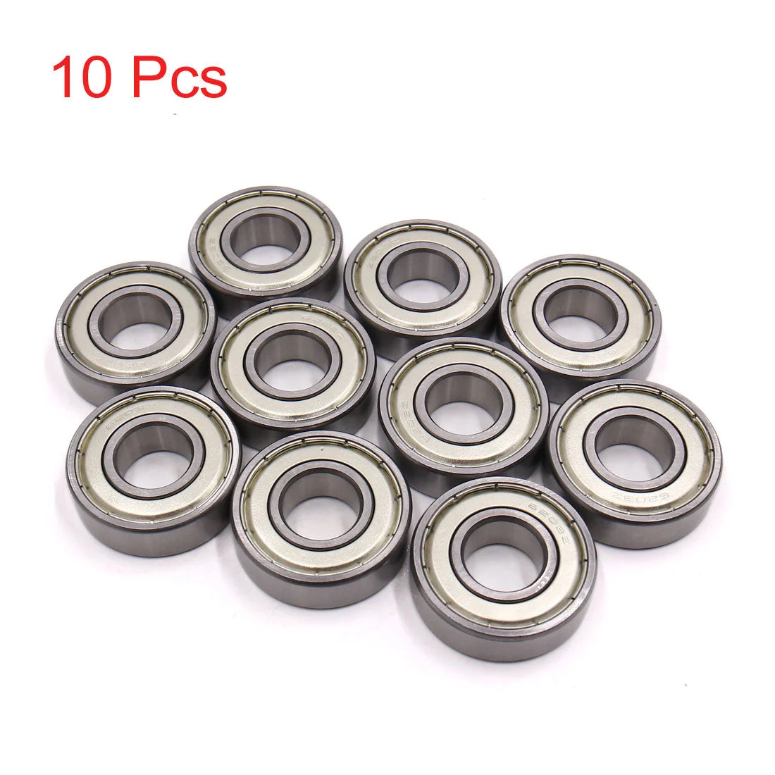 Uxcell 10 Pcs 6203Z 17 x 40 x 12mm Double Shielded Deep Groove Radial Ball Bearing