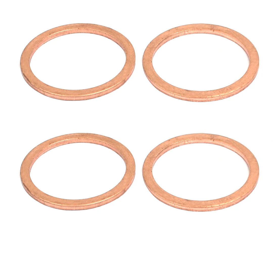4pcs 30mmx36mmx2mm Copper Flat Ring Sealing Crush Washer Gasket