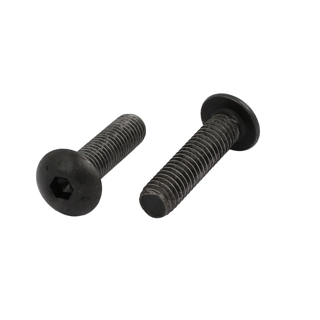 2pcs M5x20mm 10.9 Grade Hex Socket Reverse Left Hand Thread Screw Bolt Black