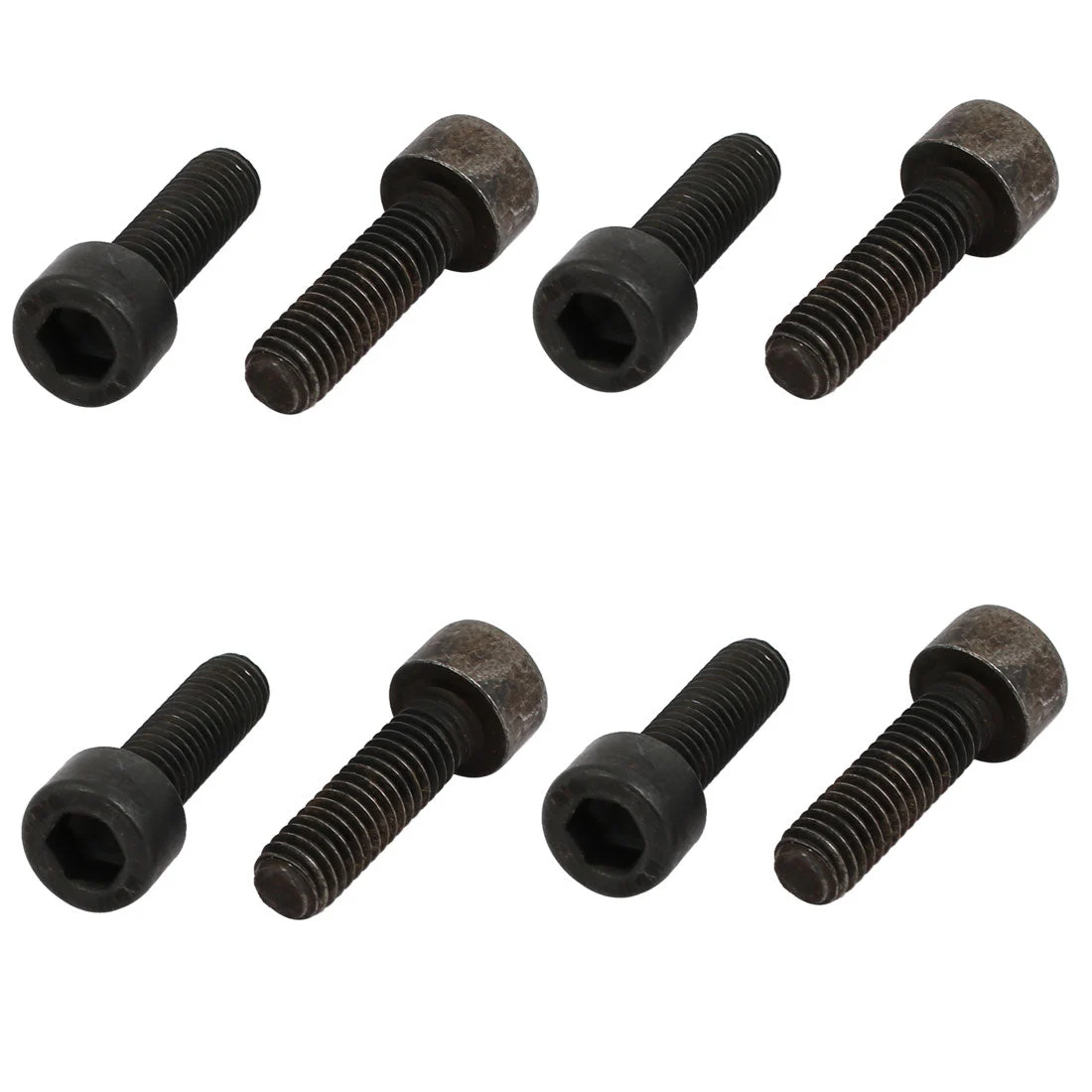 8pcs 8.8 Grade M6x20mm Full Threaded Hex Socket Drive Left Hand Thread Bolt