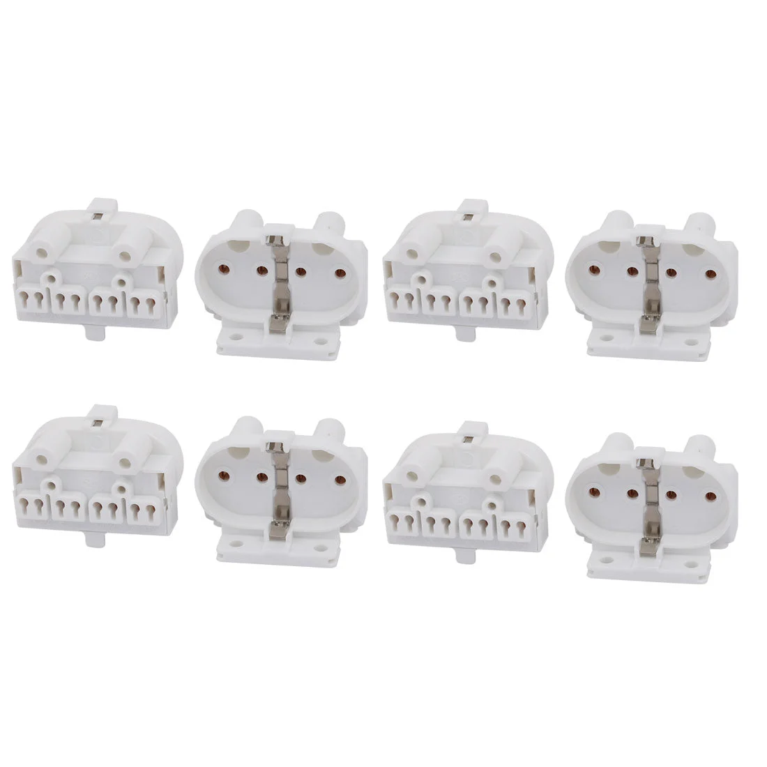 8Pcs 2G11-F446 AC 500V 2A H Light Socket Base Fluorescent PL Tube Lamp Holder