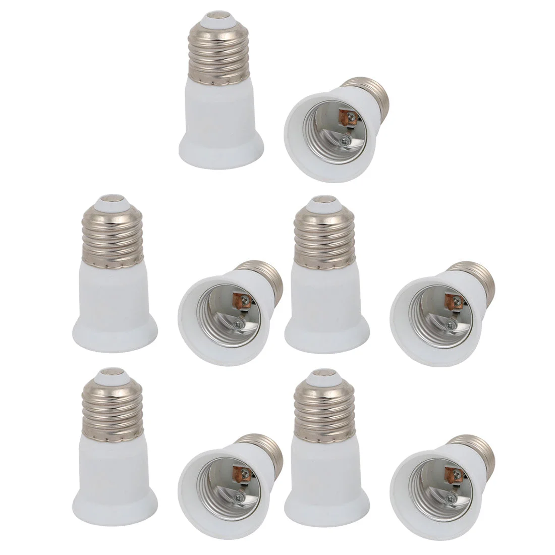 10pcs E27 to E27 Extender Adapter Converter Lamp Bulb Socket Holder Lengthened