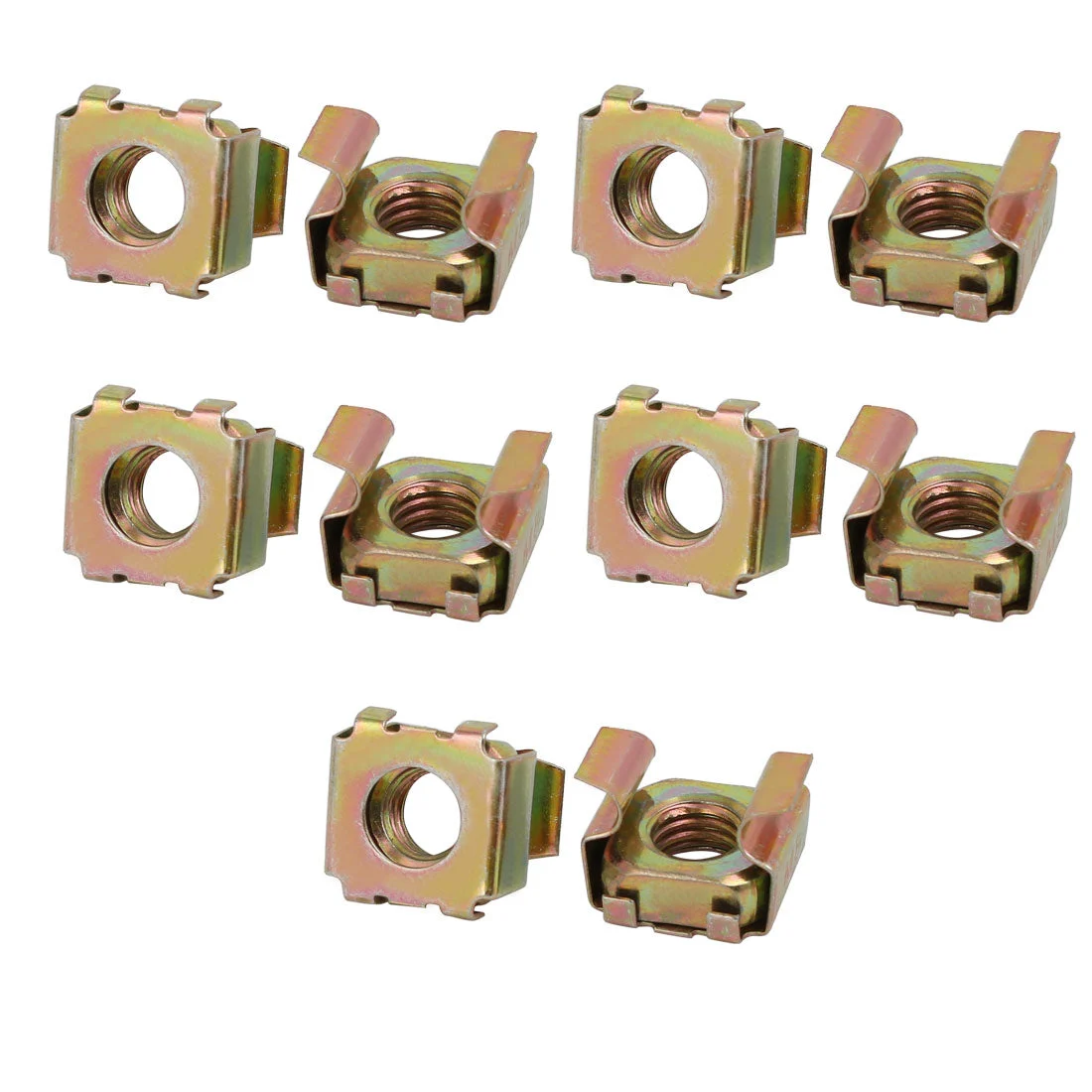 10pcs M8 65Mn Spring Steel Captive Cage Nut for Server Shelf Cabinet
