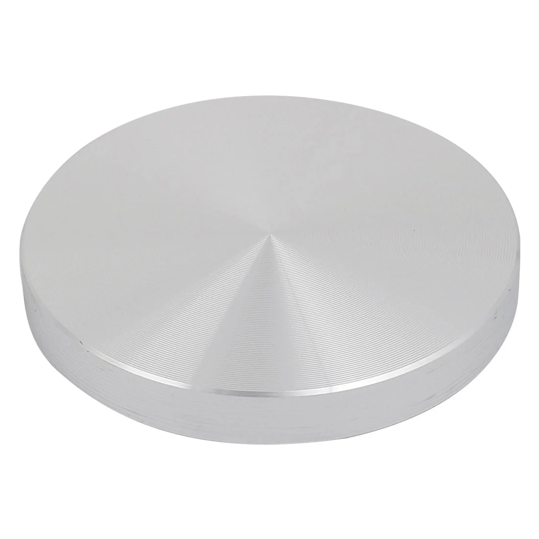 Uxcell 4 Pcs 60mmx8mm M8 Tea Table Glass Top Circle Aluminum Disc Adapter Silver Tone