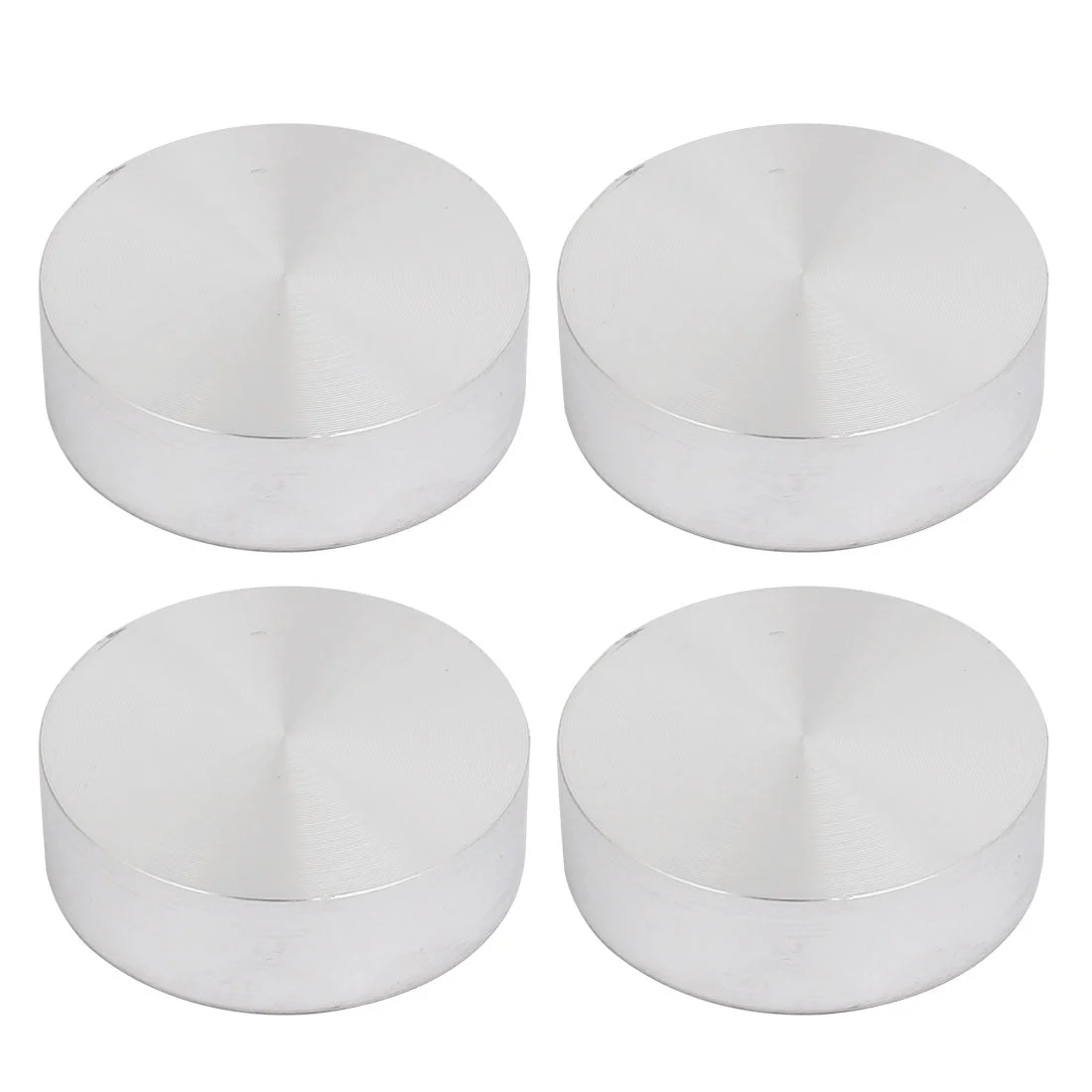 Uxcell 4pcs 30mm Dia 10mm Thickness Glass Table Hardware Aluminum Disc w M8x40mm Screw