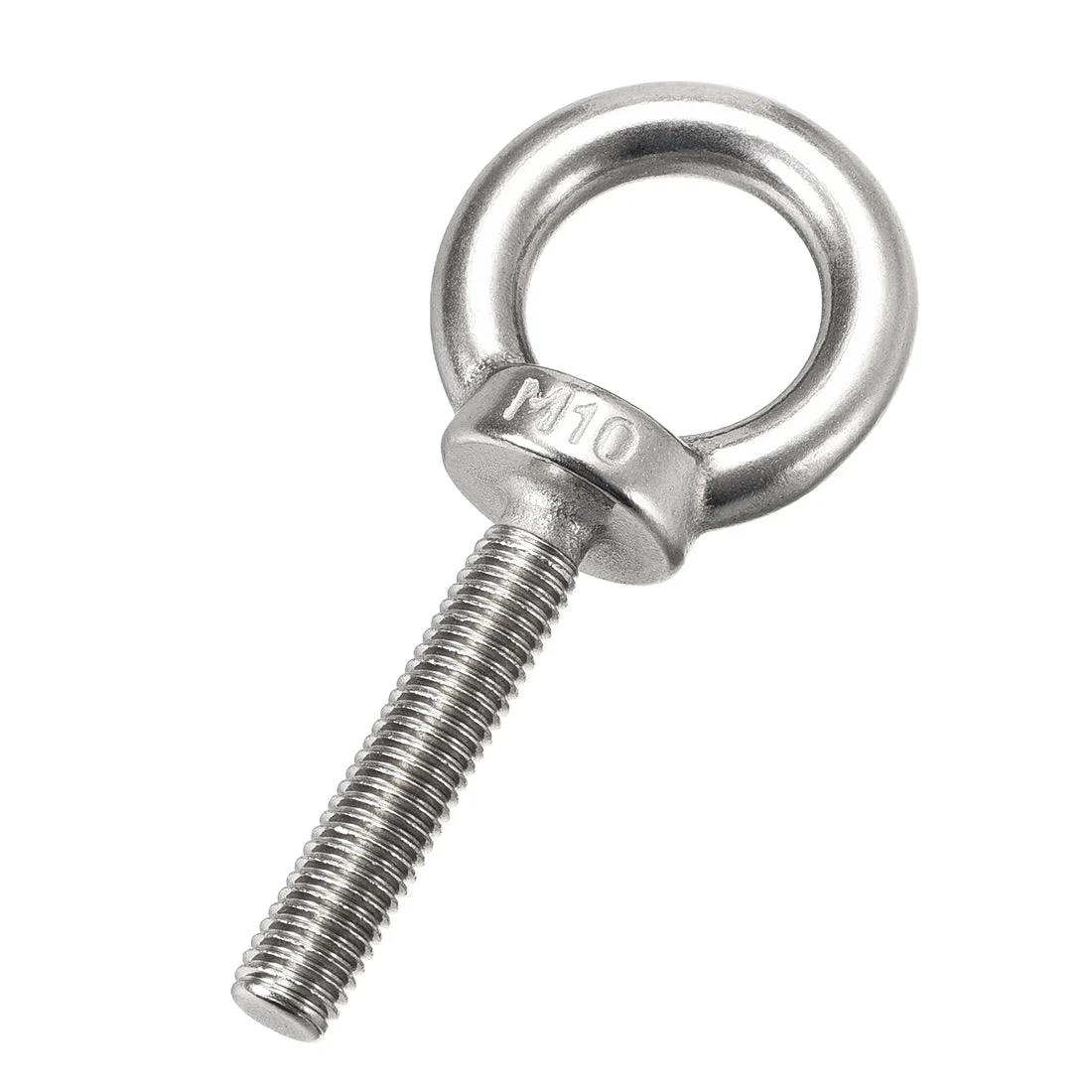 5 Pcs M10x50mm Thread 25mm Inside Dia 42mm Outside Dia 304 Stainless Steel Lifting Eye Bolt