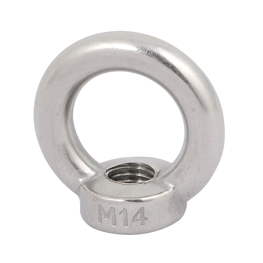 M14 Female Thread 304 Stainless Steel Ring Shaped Lifting Eye Bolt Nut