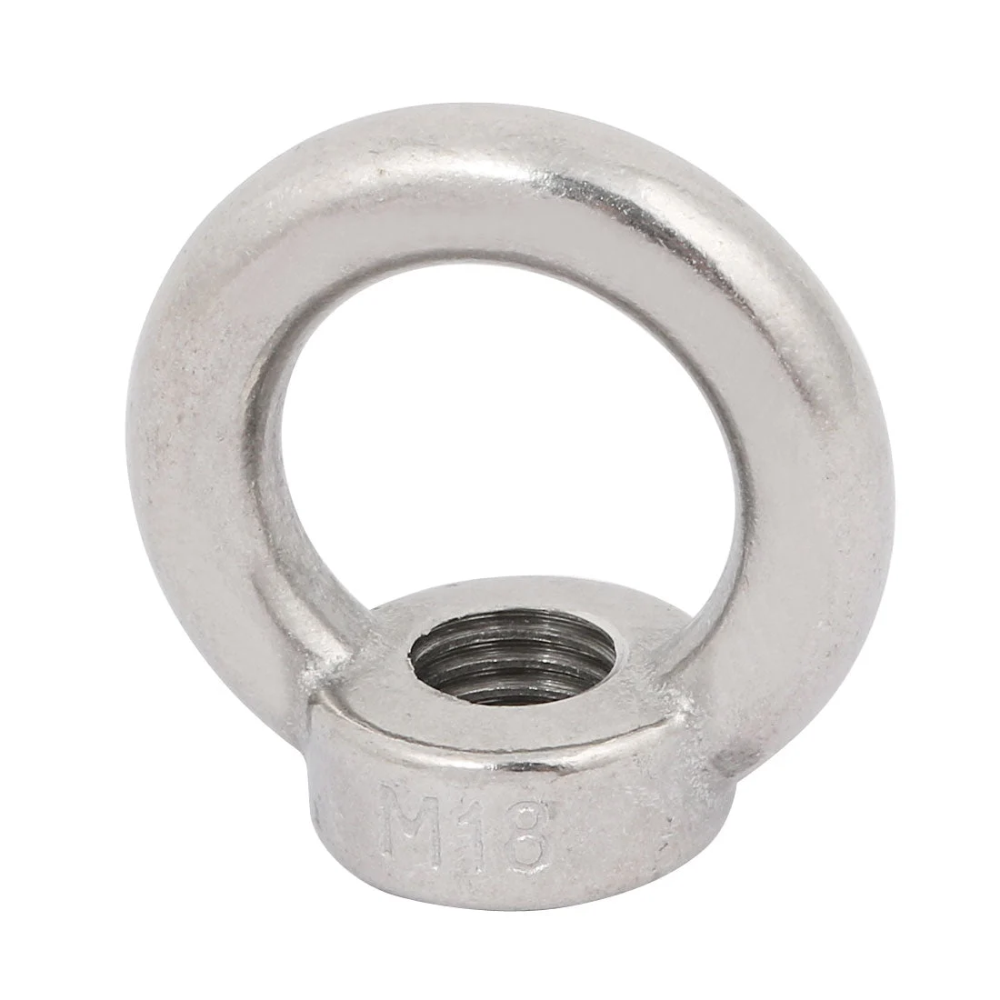 M18 Female Thread 304 Stainless Steel Ring Shaped Lifting Eye Bolt Nut