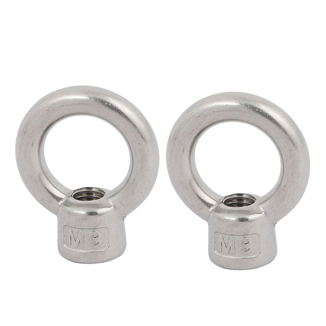 M8 Thread 304 Stainless Steel Japanese Style Ring Shaped Lifting Eye Nut 2pcs