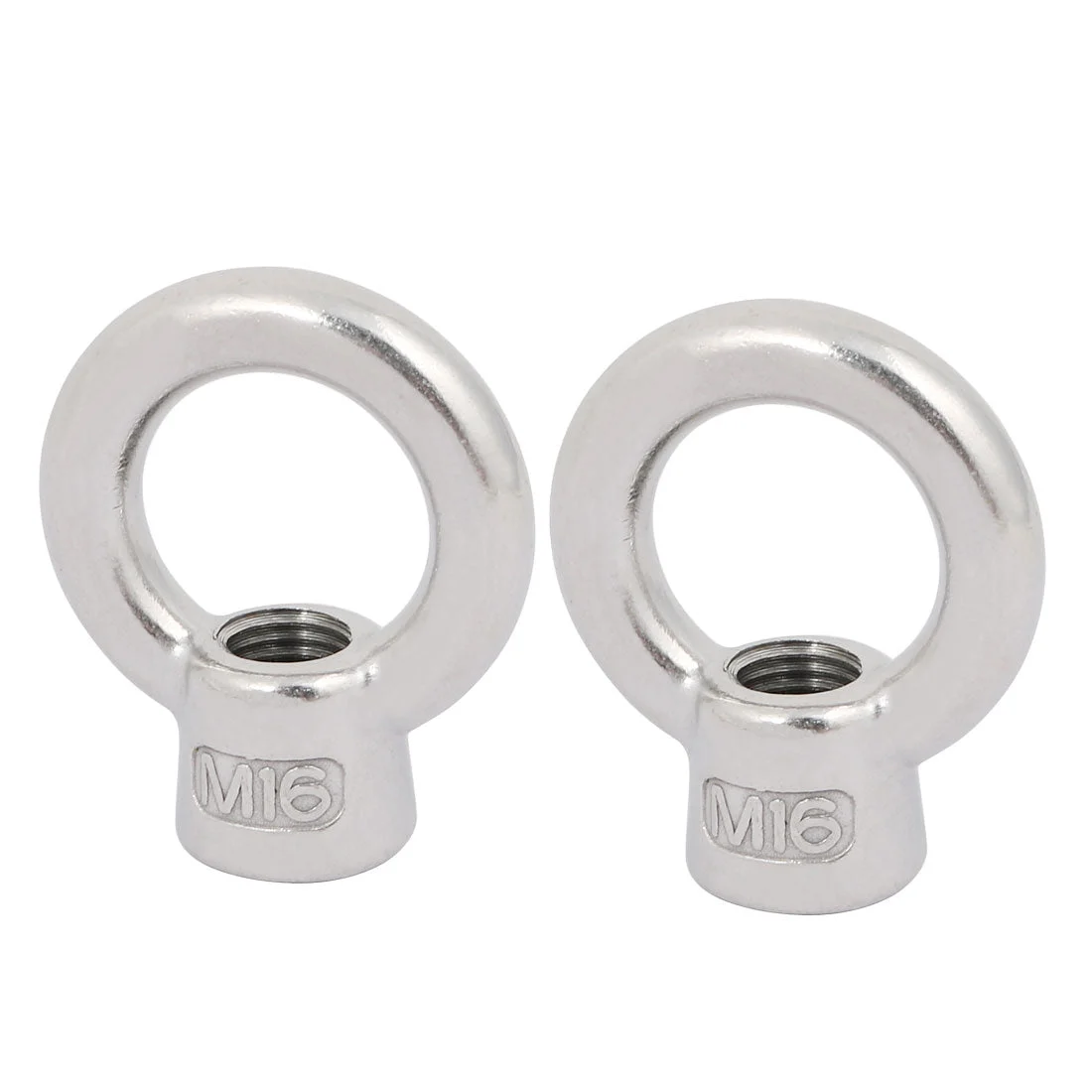 M16 Thread 304 Stainless Steel Japanese Style Ring Shaped Lifting Eye Nut 2pcs