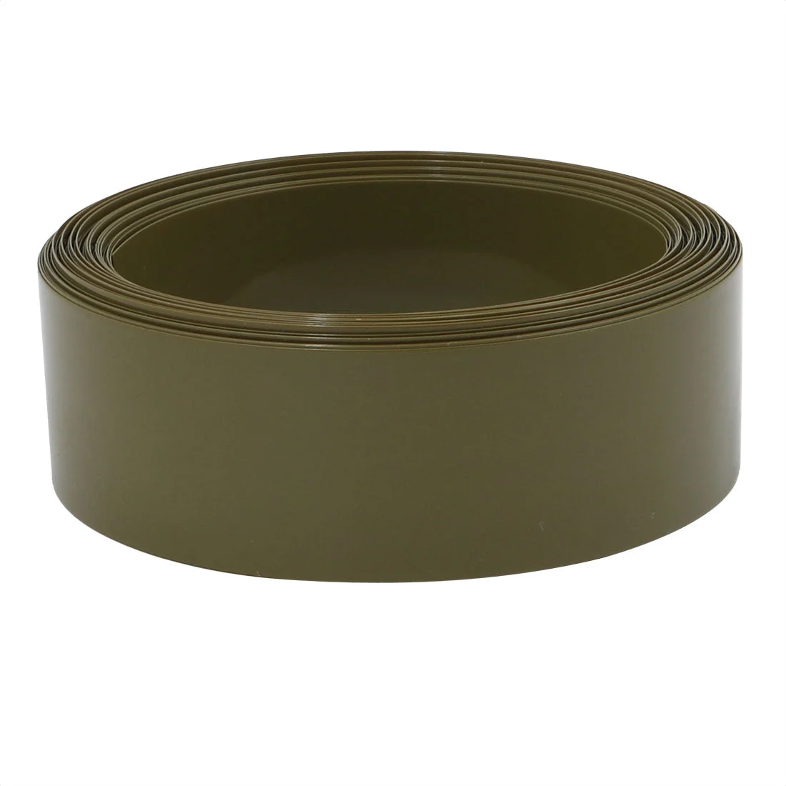 29.5mm Flat Width 10M Long PVC Heat Shrinkable Tube Army Green for Battery