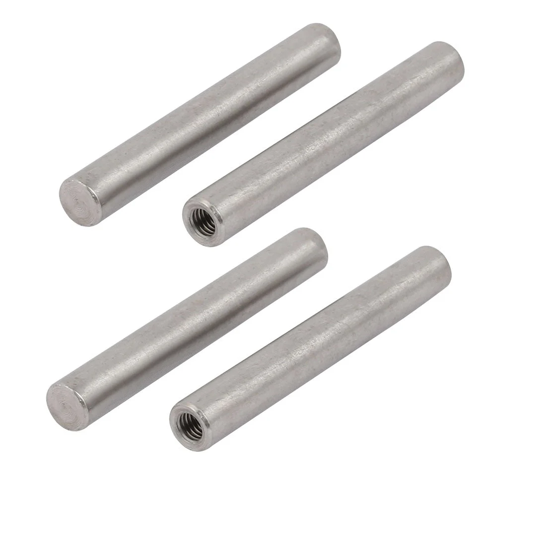 304 Stainless Steel M5 Female Thread 8mm x 60mm Cylindrical Dowel Pin 4pcs