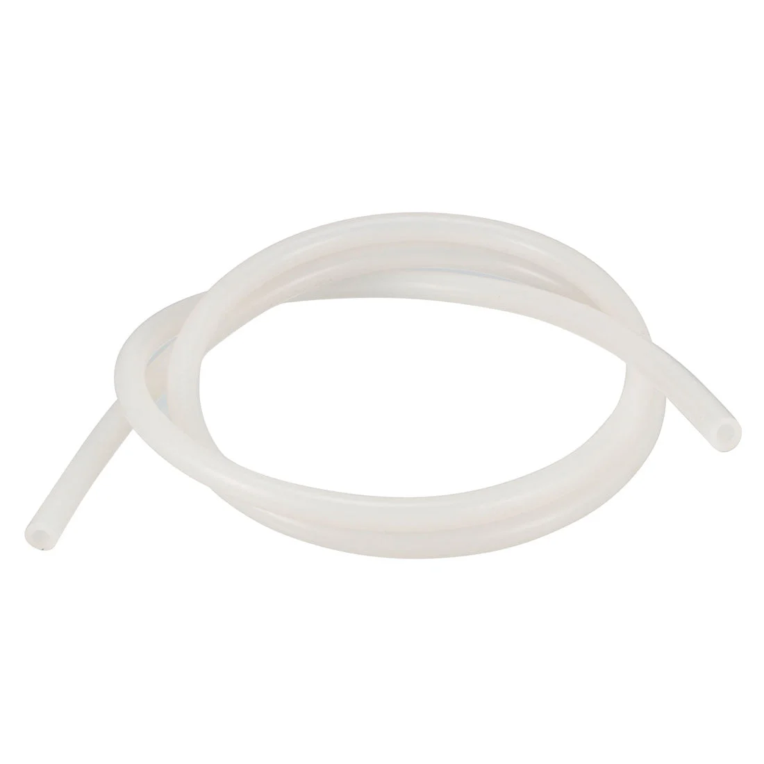 4mm x 7mm Heat Resistant Soft Silicone Tube Hose Pipe 1M Long Milky White
