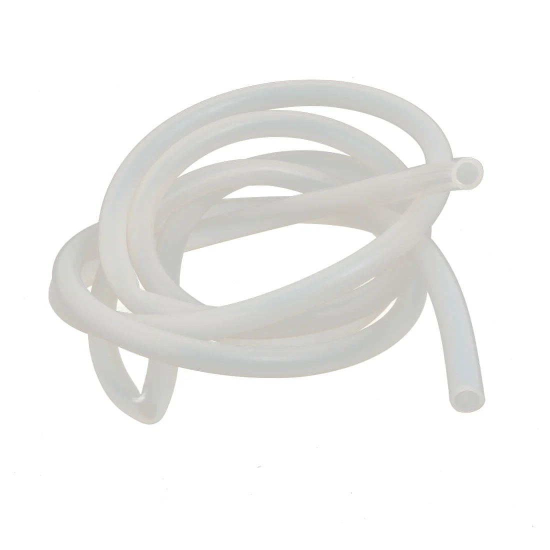 7mm x 10mm Heat Resistant Soft Silicone Tube Hose Pipe 2M Long Milky White