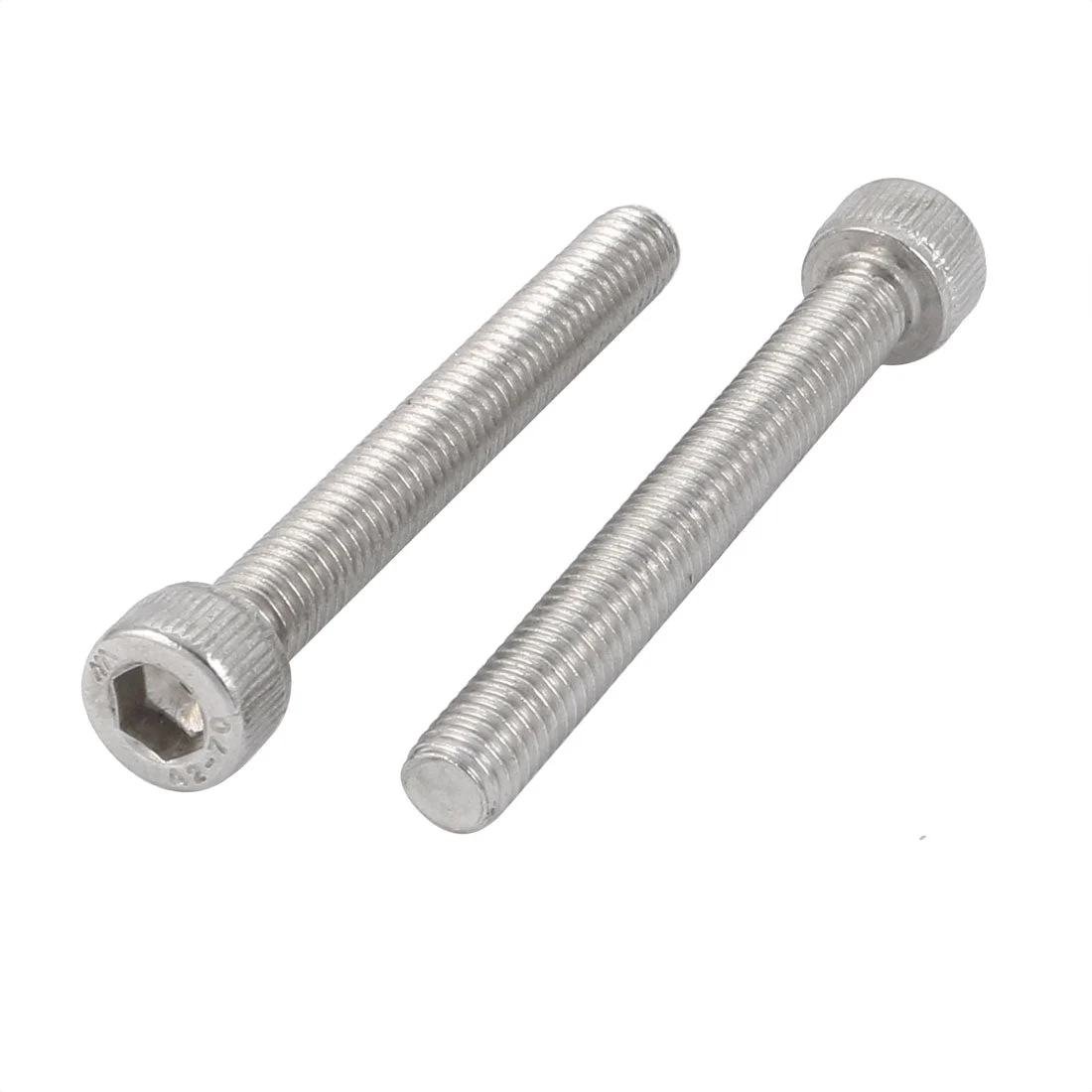 M6x50mm 304 Stainless Steel Left Hand Thread Hex Socket Head Cap Screw Bolt 2pcs