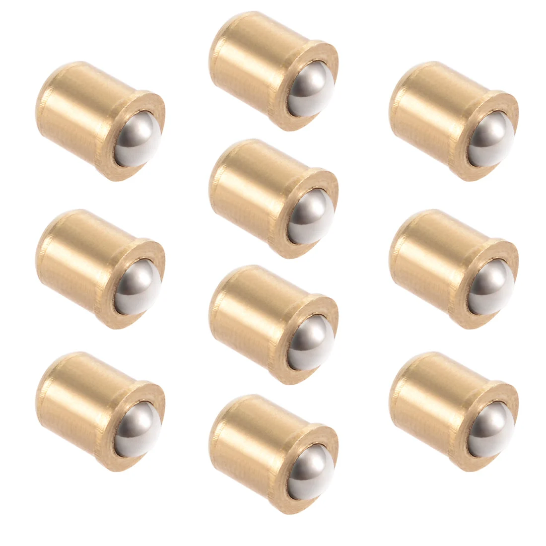 5mm Ball Dia Brass Electroplating Door Cabinet Ball Catch Latch Closures 10pcs