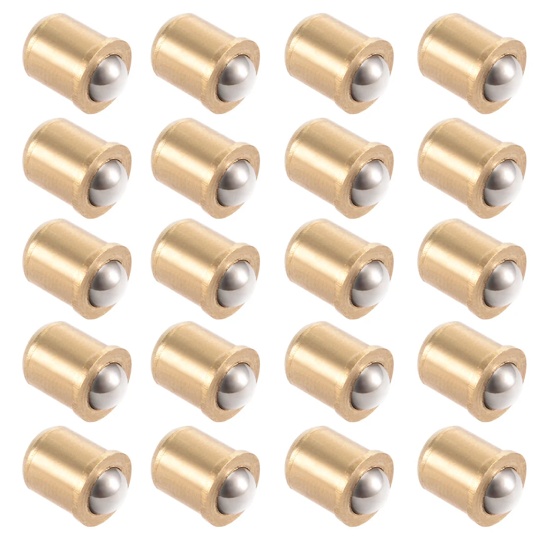 5mm Ball Dia Brass Electroplating Door Cabinet Ball Catch Latch Closures 20pcs