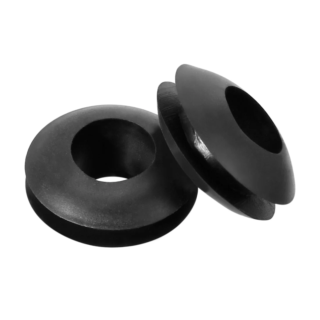 Wire Protector Oil Resistant Armature Rubber Grommet 4mm Inner Dia 300Pcs Black