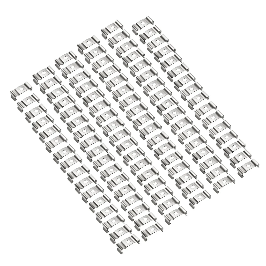 Uxcell 100 Pcs T5 Integrated Tube Lamp Bracket Hanger Clips (24.5 X9 x 9mm)