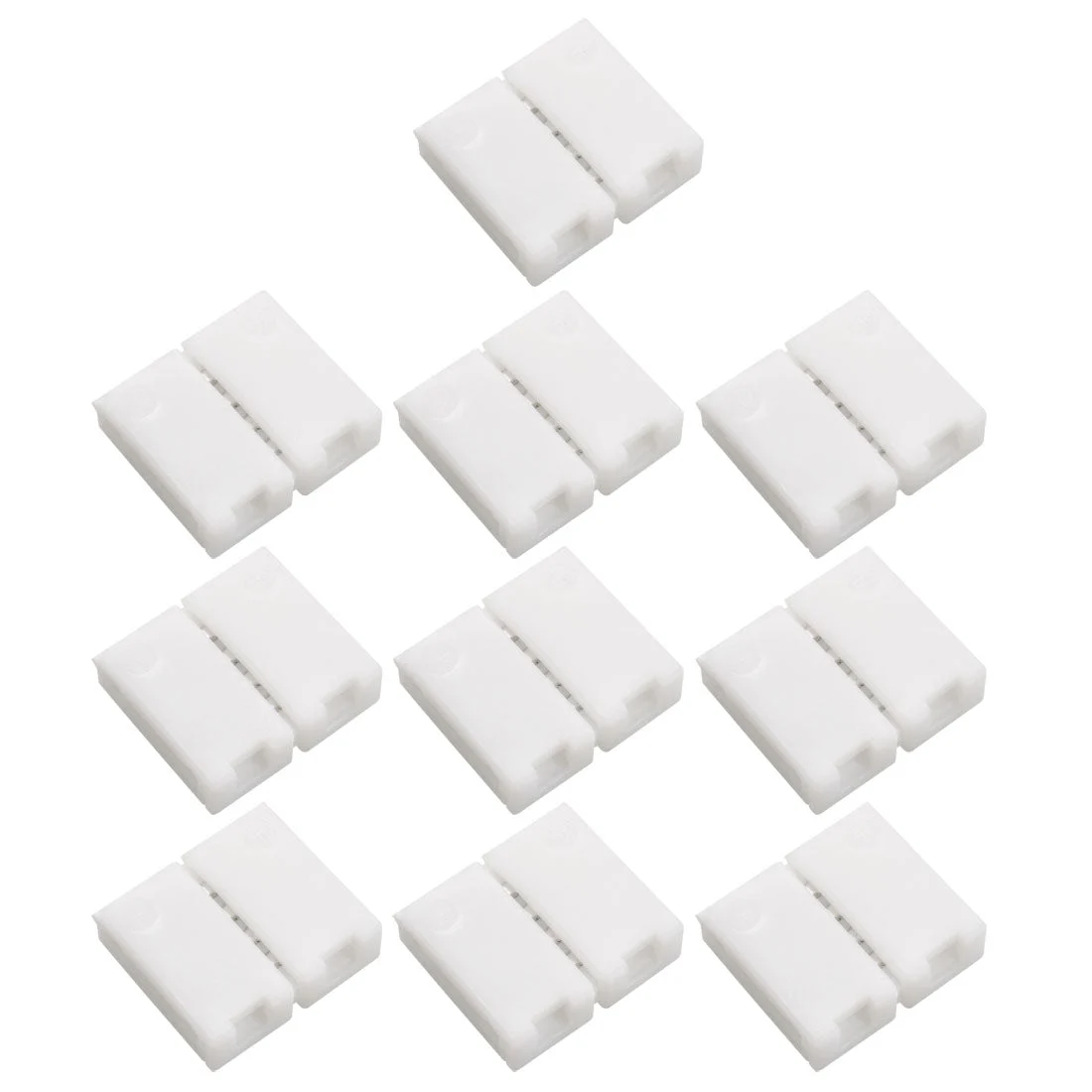 Uxcell 10Pcs 4-Pin RGB PBC LED 10mm LED Light Strip Connector for 5050 Led Strip
