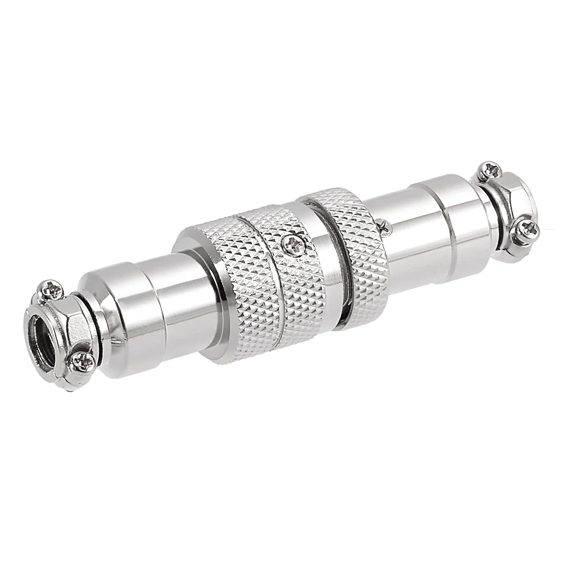 Aviation Connector, 16mm 4Terminals 5A 125V GX16-4 Waterproof Male Wire Panel Power Chassis Metal Fittings Connector Aviation Silver Tone