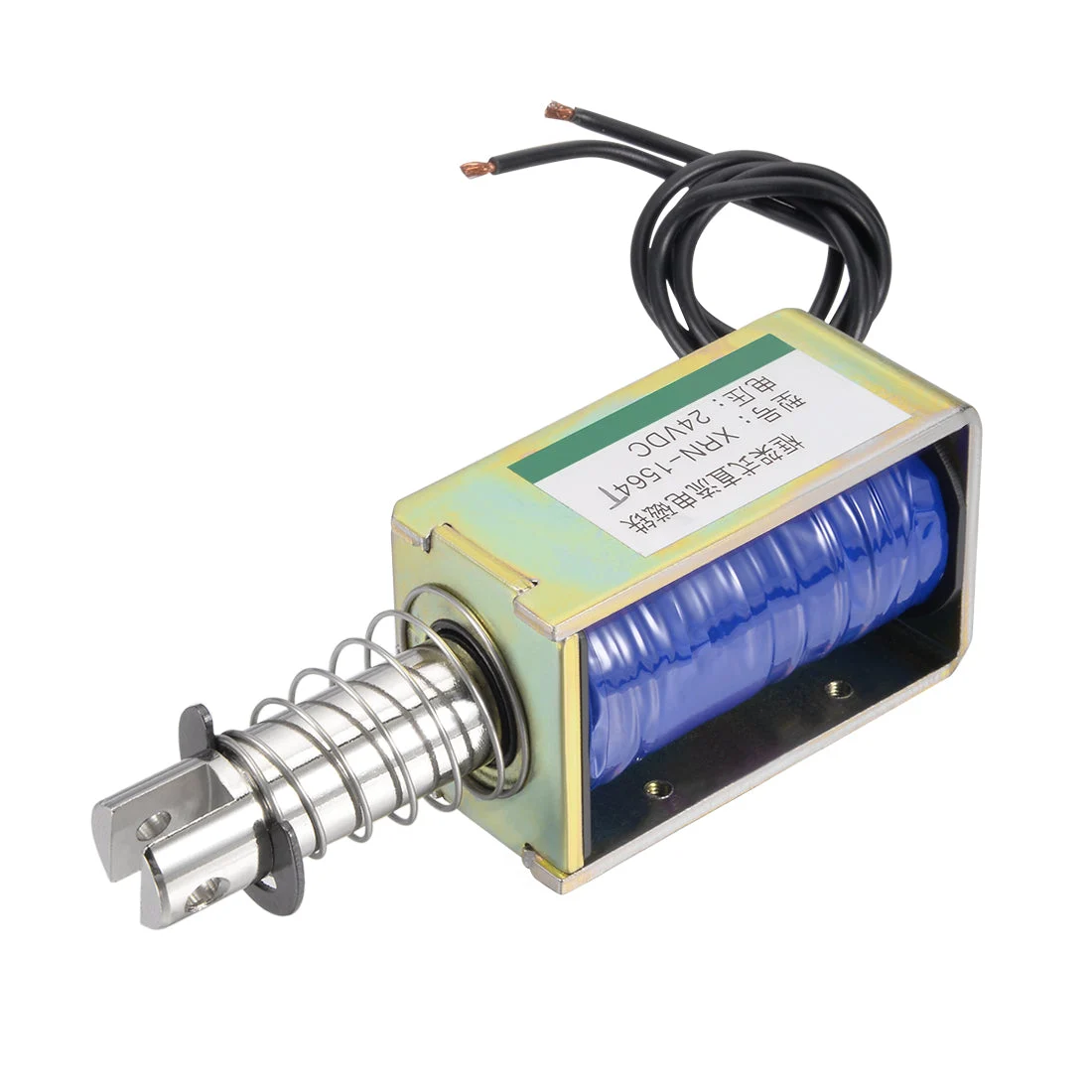 XRN-1564 DC 24V 55N 10mm Pull Push Type Open Frame Solenoid Electromagnet