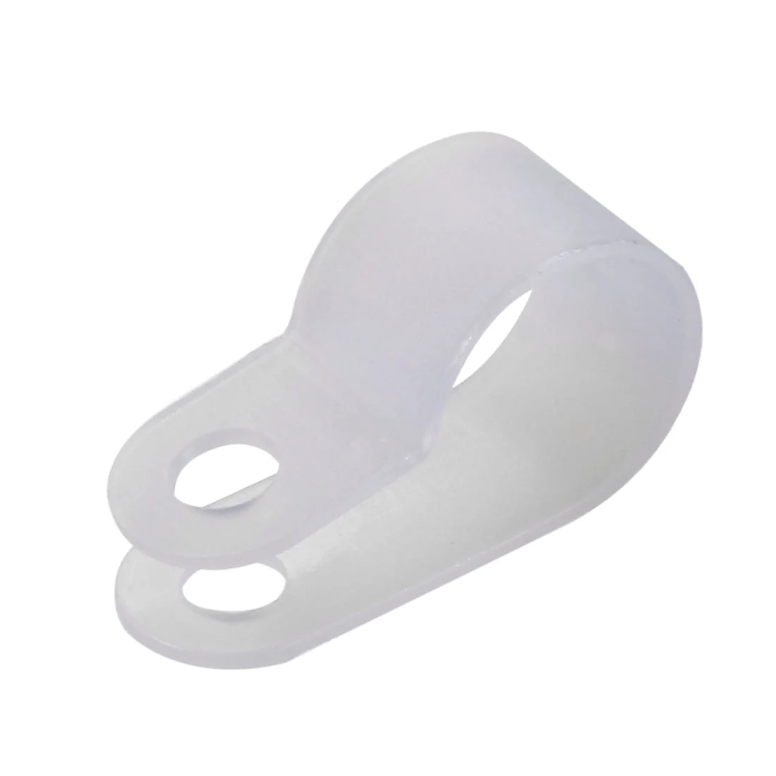 Uxcell 50Pcs Nylon R-Type Cable Clamp Organizer Cord Clips for Wire Management 10.4mm White