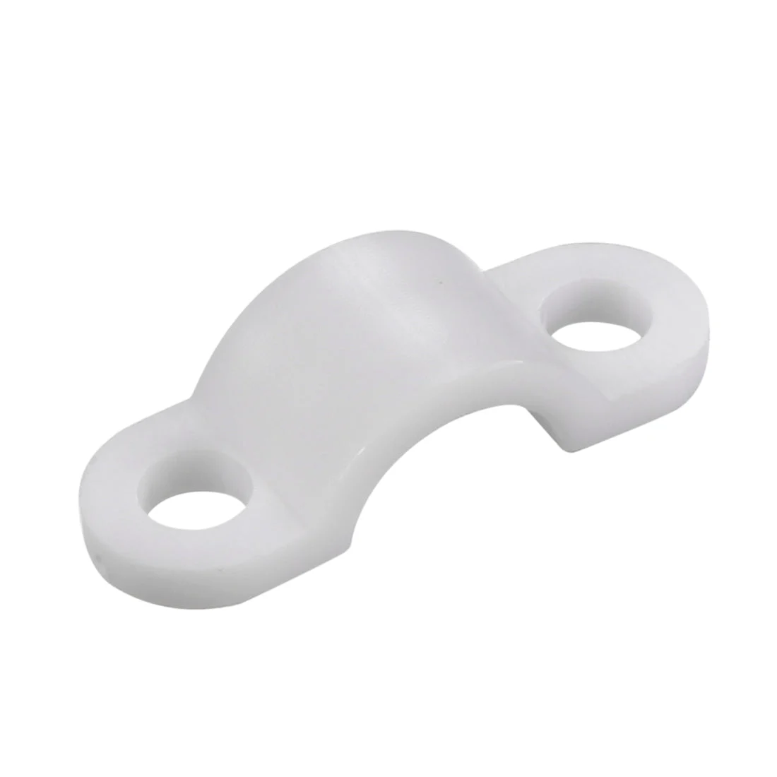 50pcs Nylon Cable Clamp Wire Tube Fastener Fixing Clip Curve White