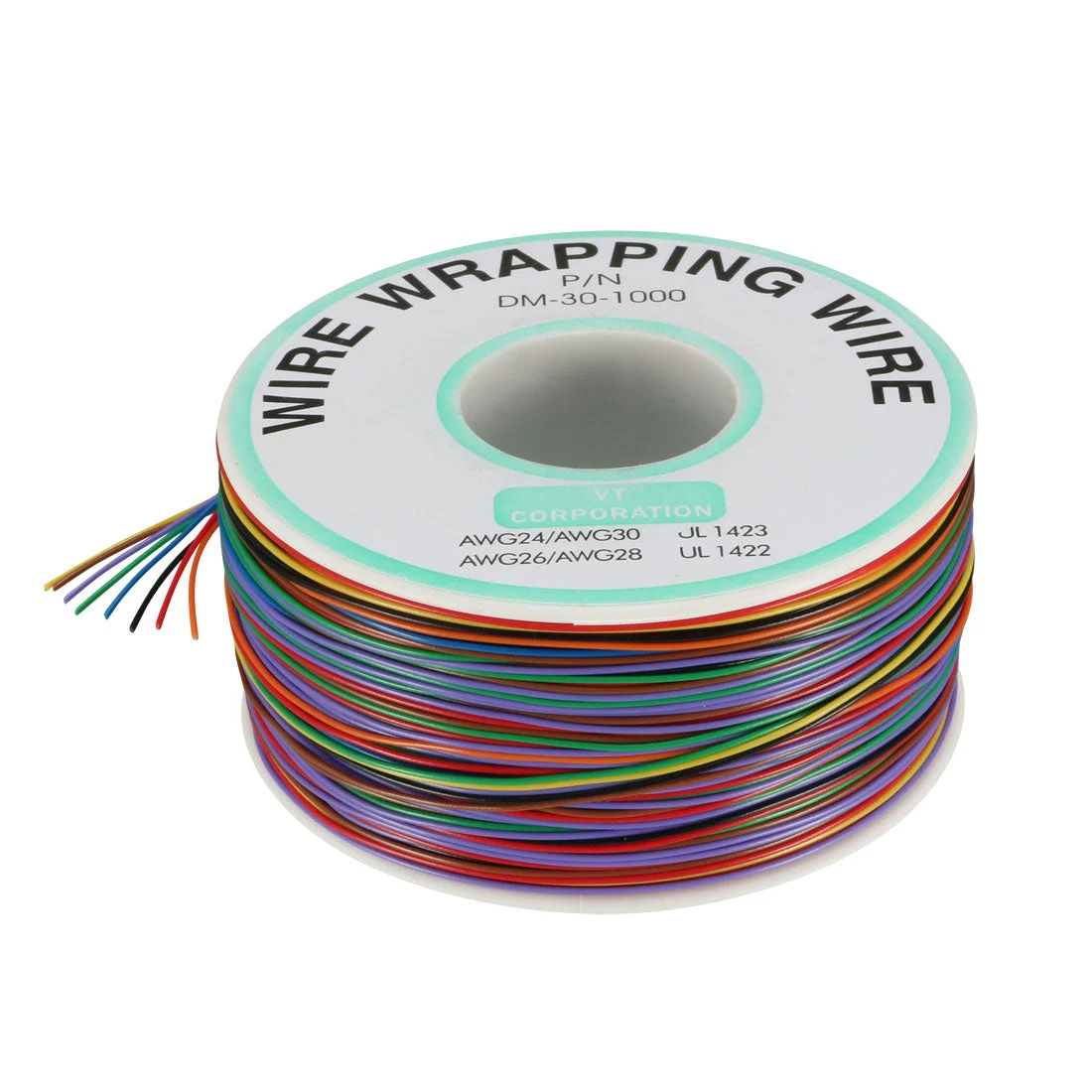 Wrapping Wire Tin Plated Copper Wire P/N 30 AWG 250M Length 8 Colors