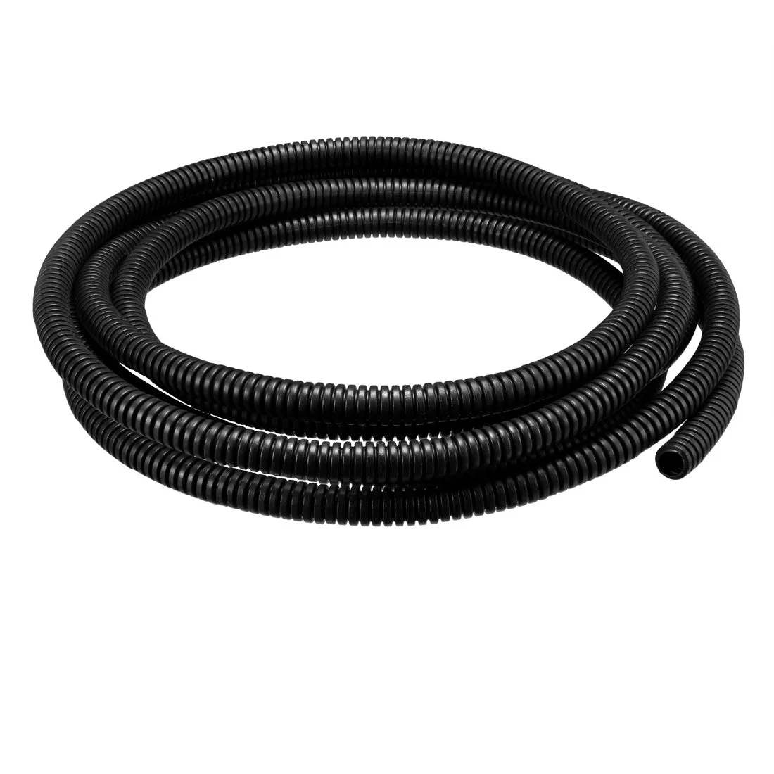 3 M 6.5 x 10 mm PP Flexible Corrugated Conduit Tube for Garden,Office Black