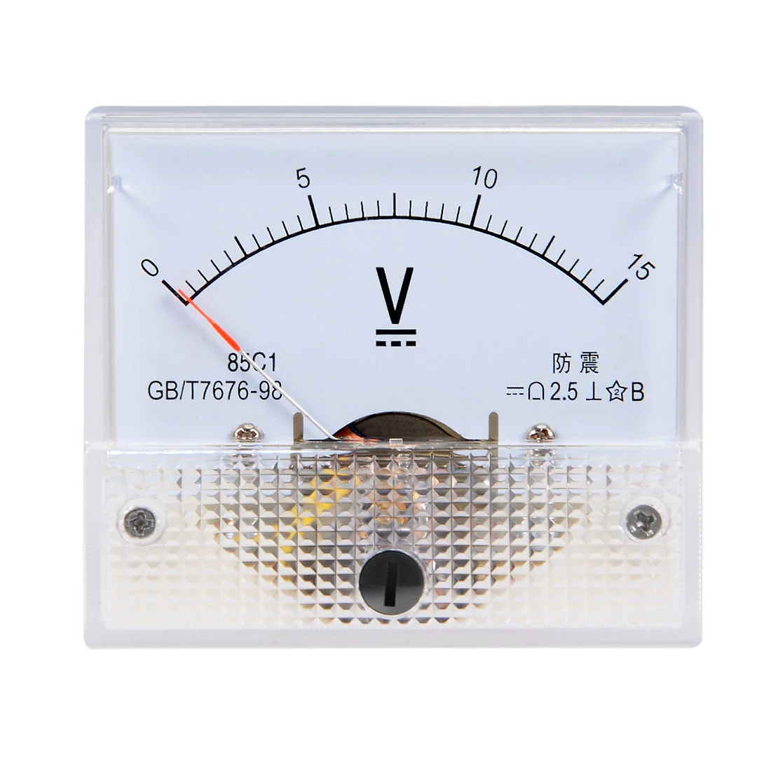 DC 0-15V Analog Panel Voltage Gauge Volt Meter 85C1 2.5% Error Margin