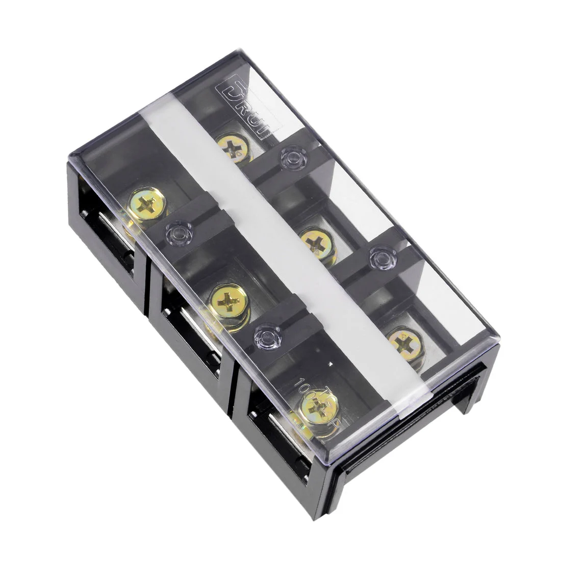 Dual Rows 3 Positions 600V 100A Wire Barrier Block Terminal Strip