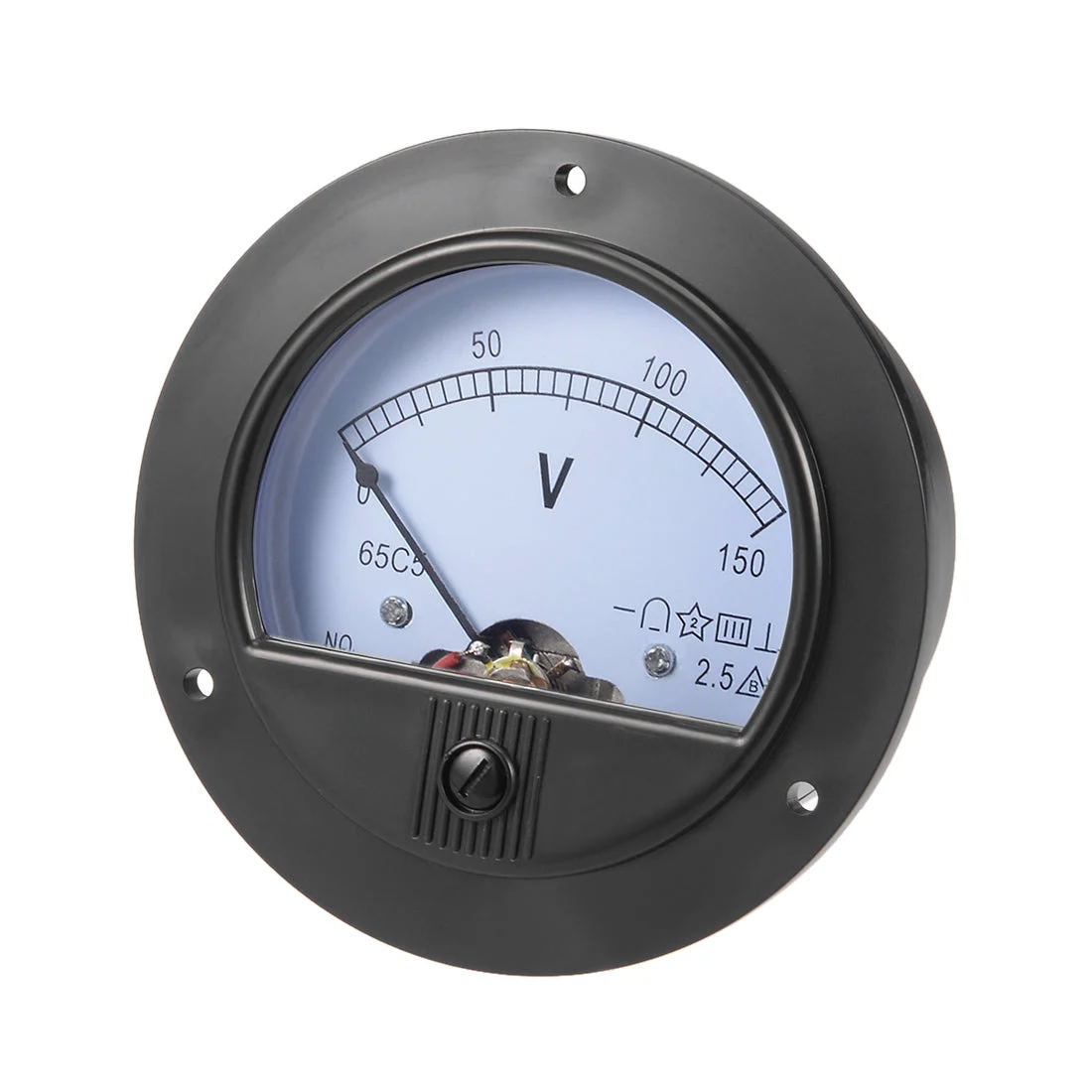 DC 0-150V Analog Panel Voltage Gauge Volt Meter 65C5 2.5% Error Margin